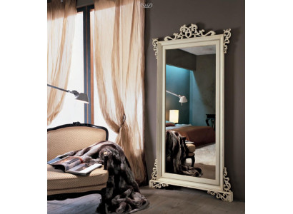 Miroir de designer classique italien en bois - Modèle #255