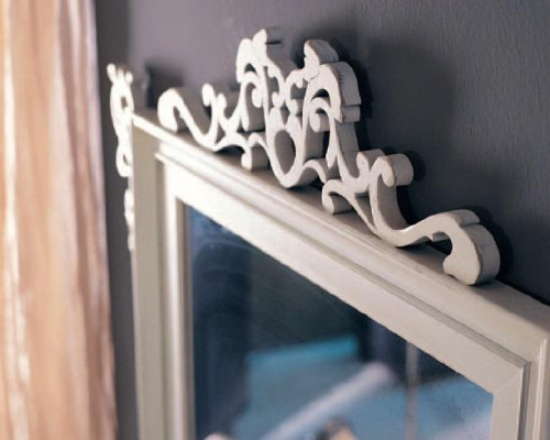 Miroir de designer classique italien en bois - Modèle #255