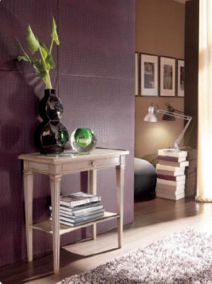 Table Consoles Commode Baroque Rococo Table Console en bois Design Placard latéral
