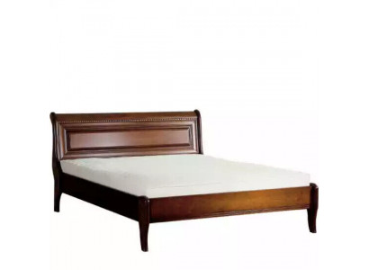 Design de lit Lits de luxe d'hôtel Mariage Chambre de sommeil Double Lit baroque en bois