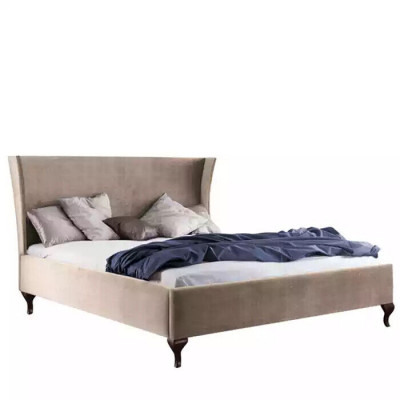 Conception de rembourrage de lit Lits doubles de luxe pour hôtel Mobilier en bois baroque