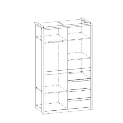Armoire en bois massif Armoire Armoire blanche en bois Chambre meuble