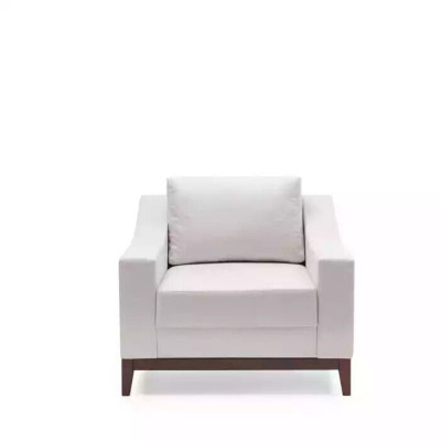Fauteuil blanc scandinave, chaise rembourrée, fauteuil TV, club de salon, meubles