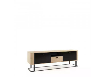 Unité murale Meuble TV Buffet Meuble TV bas Unité murale en bois et métal