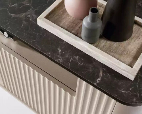 Luxueuses commodes Armoire de salle de séjour en bois Design Buffet Meuble Coiffeuse Buffet