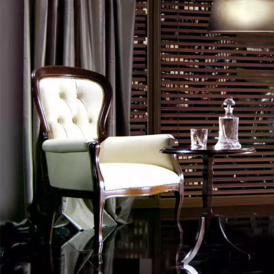 Fauteuil de luxe Salon Fauteuil en textile Design classique Rembourrage