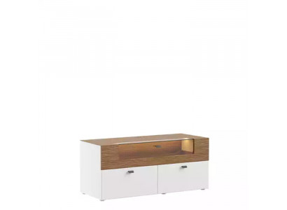 Unité murale Meuble TV Cabinet TV blanc Meuble TV bas Vitrine en bois Moderne Salon
