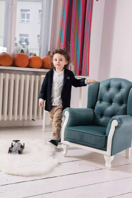 Fauteuil pour enfants, fauteuil inclinable, canapé rembourré 1 place.