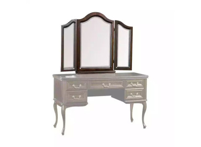 Meuble à étagère avec miroir design Art Déco, étagère de salon en bois de luxe