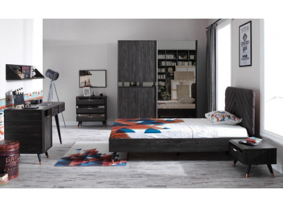 Ensemble de chambre moderne luxueux Ensemble de lit Armoire élégante 7 pièces neuf