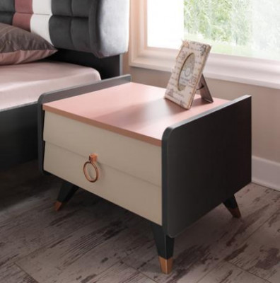 Ensemble de chambre de luxe Lit Table de chevet Armoire Commode Miroir nouveau