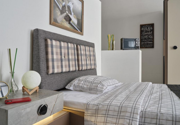 Chambre multicolore Complet Lit Table de chevet Bureau Étagère neuf
