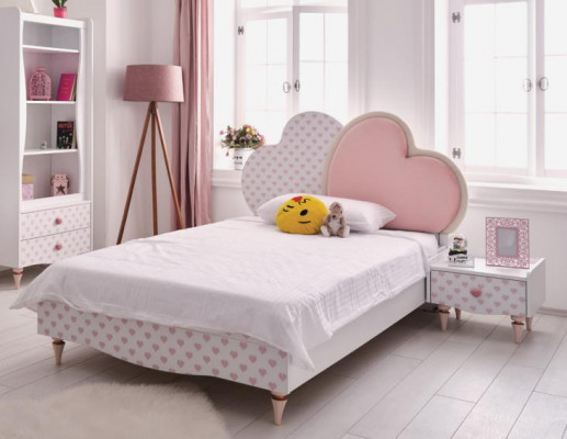 Lits de luxe Lit d'enfants Chambre d'enfants Lit Lit d'enfants Meubles Bois Blanc neuf