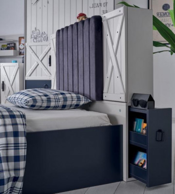 Lit de style moderne Lits en bois de design de luxe Meubles de chambre à coucher en bois Lit en bois