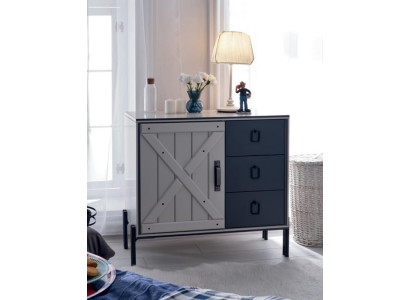 Armoire de haute commode de design moderne en bois Nouvelle commode de tiroirs de commode Armoire de haute commode