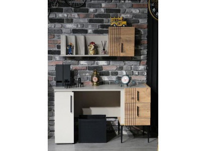 Mobilier de bureau élégant Ensemble complet Étagère Bureau Bois de haute qualité neuf