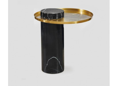 Table d'appoint ronde noire Table basse Commode de chambre Tables Console