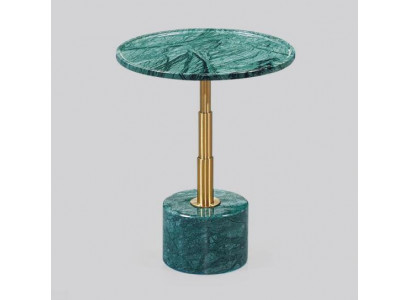 Table d'appoint en marbre vert élégant de luxe moderne de nouvelle génération