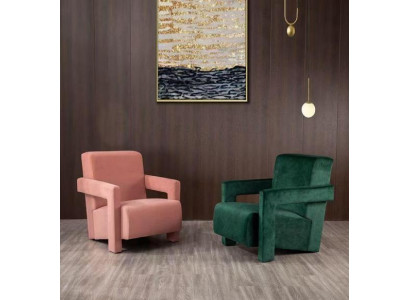 Fauteuil moderne pour TV Canapé 1 place Canapé textile en tissu 2x fauteuil