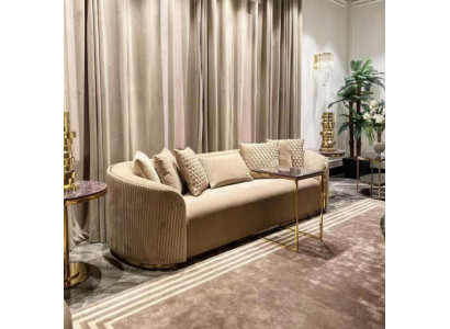 Canapé 3 places Canapé Siège Moderne Luxe Textile Salon Trois places