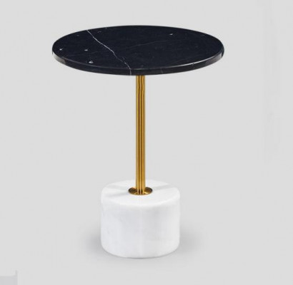 Marbre élégant table d'appoint luxueuse table basse tables rondes modernes