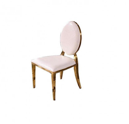 Chaise Chaise de salle à manger Fauteuils de club Chaise rembourrée Fauteuil neuf Salon en acier inoxydable