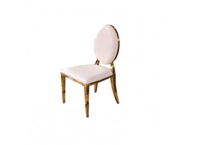 Chaise Chaise de salle à manger Fauteuils de club Chaise rembourrée Fauteuil neuf Salon en acier inoxydable