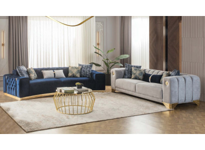 Ensemble de canapés 4 3 places Canapé design Canapés Rembourrage Moderne Groupe Set neuf