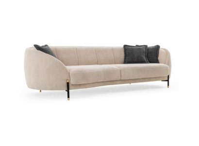 Revêtement de canapé beige Canapé 4 places Canapés Tissu Design Canapé Mobilier nouveau