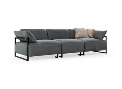 Salon Canapé en textile 3 places Mobilier de luxe Design de siège Canapé Lounge neuf