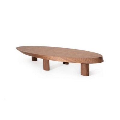 Table ovale en bois de designer Table d'appoint de table de salon Table de meuble de luxe