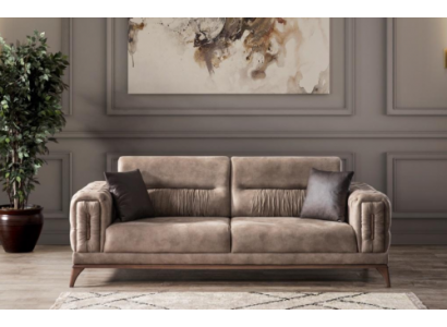 Revêtement gris Trois places Luxueux Chesterfield Salon 3 places