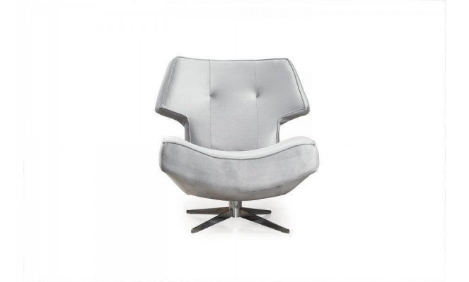 Fauteuil blanc design moderne de luxe pour salon, 1 place, en textile.