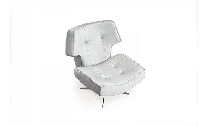 Fauteuil blanc design moderne de luxe pour salon, 1 place, en textile.