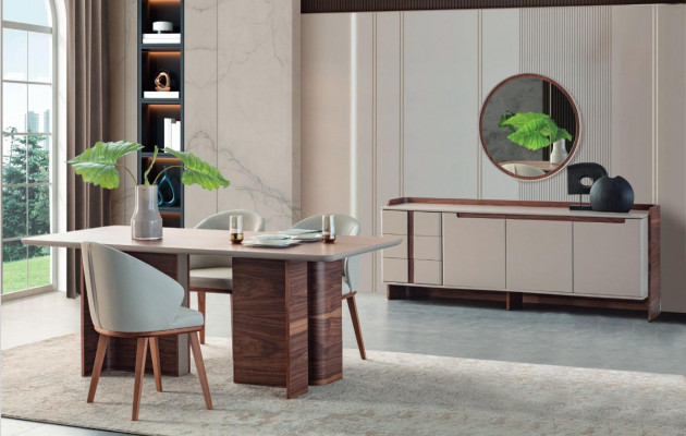 Buffet moderne, buffet de salon design, armoire de luxe 2 pièces