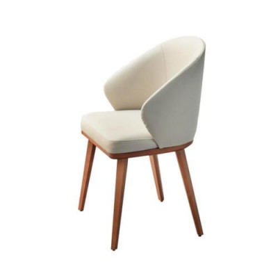 Chaises de salle à manger blanches Luxueuses 6x Chaises de cuisine Sièges en tissu Mobilier 6 pièces