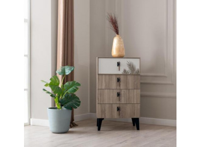 Chambre Meubles Marron Clair Grande Commode Designer 4x Porte Commode