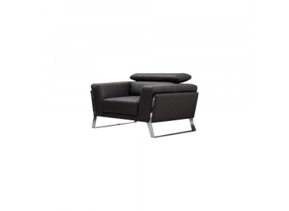 Salle de séjour Fauteuil noir Fauteuil club Fauteuil relax Métal Une place nouveau