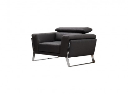 Salle de séjour Fauteuil noir Fauteuil club Fauteuil relax Métal Une place nouveau