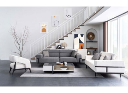 Ensemble de salon moderne composé de 2 canapés et d'un fauteuil nouveauté en 3 pièces.