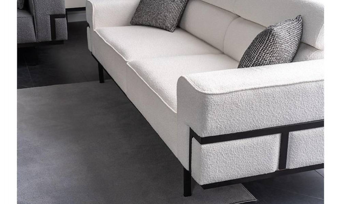 Ensemble de salon moderne composé de 2 canapés et d'un fauteuil nouveauté en 3 pièces.