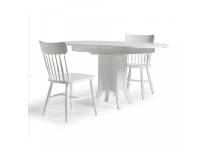 Table de salle à manger Table de salle à manger extensible Bois Table en bois Table blanche Espace repas