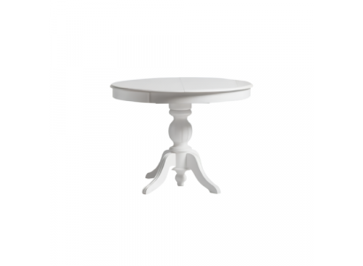 Table ronde de salle à manger Table de salle à manger extensible Table en bois Table blanche