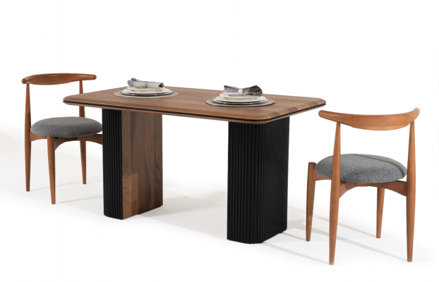 Groupe de chaises de cuisine Chaises de salle à manger Ensemble de chaises en bois 2 chaises marron