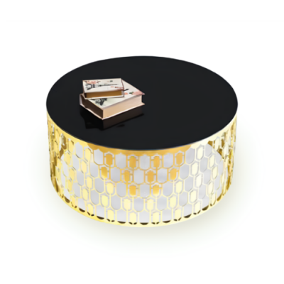 Table de canapé Table basse Table basse Table d'appoint Table en or Table moderne en verre