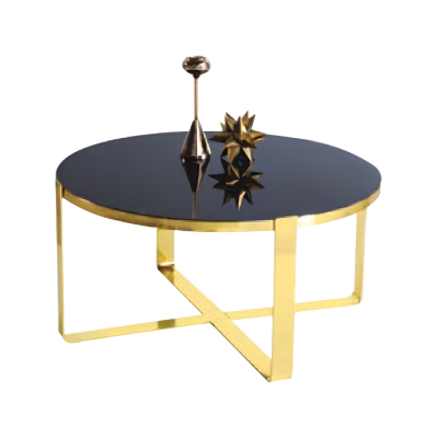 Table basse Table basse Table basse moderne Table d'appoint en verre et or