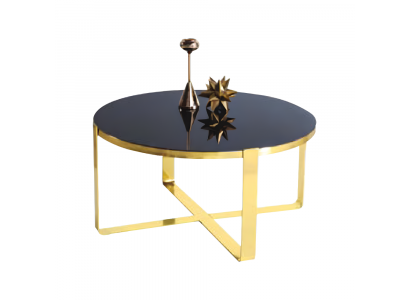 Table basse Table basse Table basse moderne Table d'appoint en verre et or