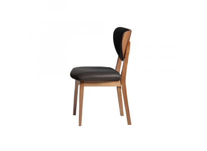 Suite chaises en bois Chaises de cuisine Chaises de salle à manger Tissu 2 pièces Marron Bois