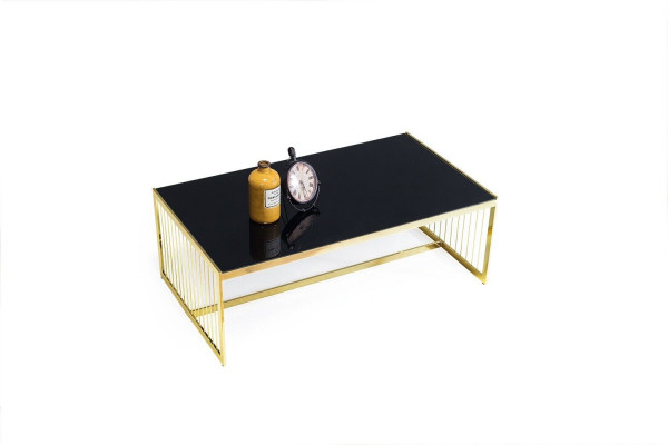 Table basse Table basse Salon Table Table d'appoint Table à café Or