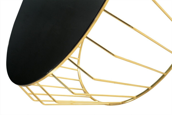 Table basse dorée Salon Table basse Table Table d'appoint Table à café